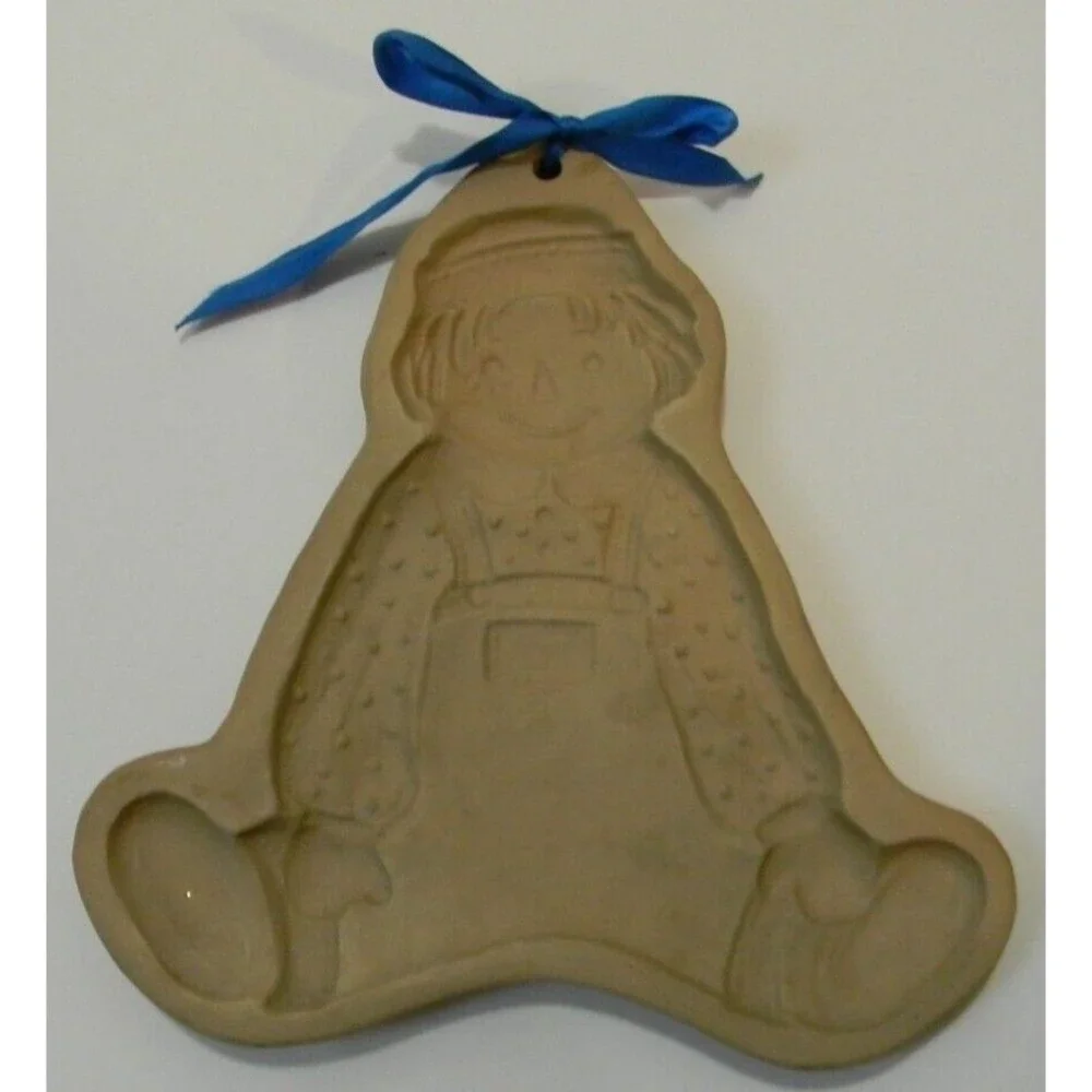 Raggedy Andy Cookie Mold 1986 Brown Bag Cookie Art Hill Design Inc